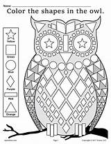 Worksheet Shapes Themed Eule Arbeitsblatt Vorschule Owls Vorschulideen Dxf sketch template