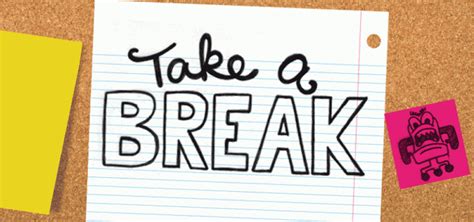 take a break header