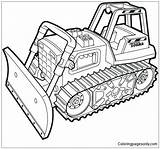 Bulldozer Monster Truck Pages Coloring Color Transport sketch template