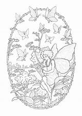 Adults Coloriage Fairies Infanzia Ritorno Fee Konstantinos Adulti Papillons Fée Justcolor Enfance Retour Categories sketch template
