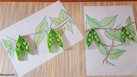 peas craft  craft diy easy youtube