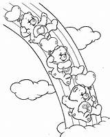 Coloring Care Bears Rainbow Pages Bear Print Color Printable Nature Carebears Gif sketch template