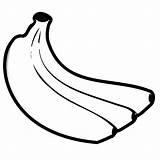 Banana Coloring Pages Bunch Food Fruit Draw Kids Healthy Bananas Netart Printable Spirit Apple sketch template