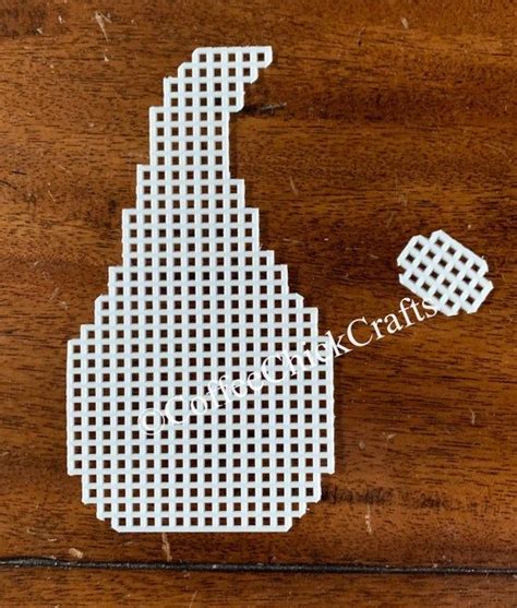 plastic canvas gnome cut outs plastic canvas needlepoint gnome shape