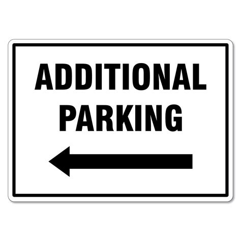 additional parking left sign  signmaker