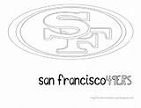 49ers Pages Coloring Printables Super Francisco Stencil San Colouring sketch template
