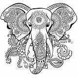 Elephant Mandala Coloring Pages Choose Board Kids sketch template