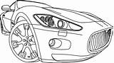 Maserati Granturismo Turismo Coloring sketch template