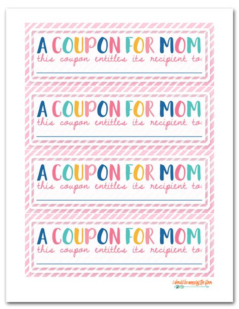 mopping  floor  printable mothers day coupons