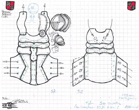leather armor pattern leather armor leather working patterns larp armor