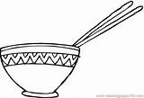 Bowl Coloring Rice Chopsticks Cereal Pages Clipart Getdrawings Clipartbest Super Color Getcolorings sketch template
