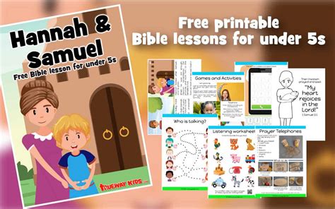 hannah  samuel  childrens bible lesson trueway kids