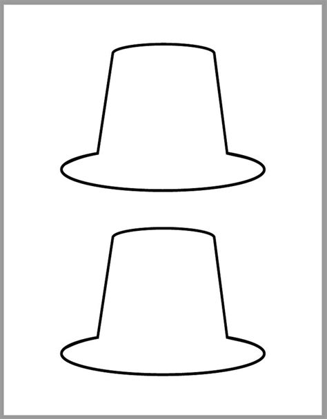 printable pilgrim hat template