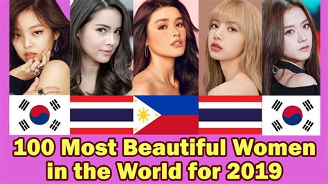 top 100 most beautiful women in the world for the year 2019 youtube