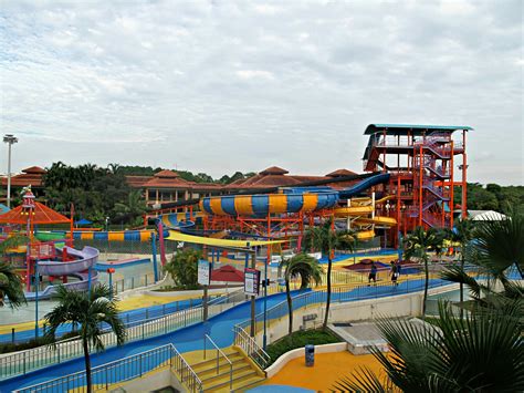 stock photo  singapore theme park water park
