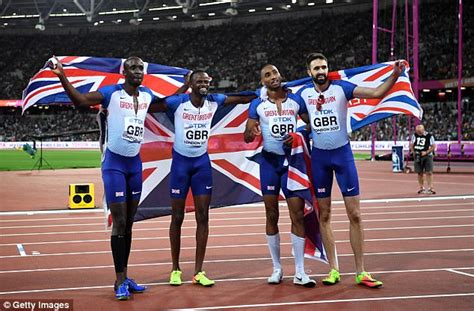 Great Britain Win Bronze In Mens 4x400m Relay Final Daily Mail Online