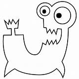 Coloring Letter Pages Alphabet Monster sketch template