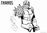 Thanos Coloring Pages Avengers Printable Adults Kids Getcolorings Bettercoloring sketch template