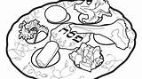 Plate Coloring Pages Seder Passover Printable Getcolorings Color Getdrawings sketch template