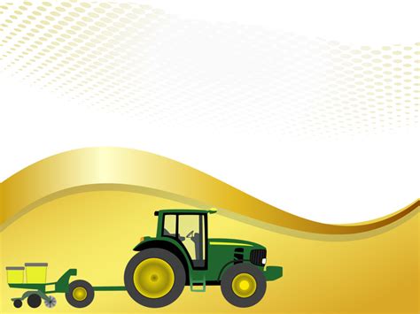 farm tractor  planter backgrounds engineering green white yellow templates