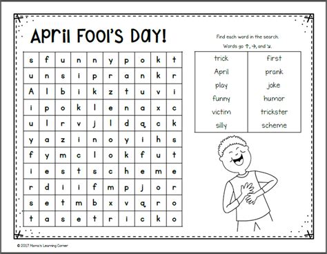 april word search packet mamas learning corner