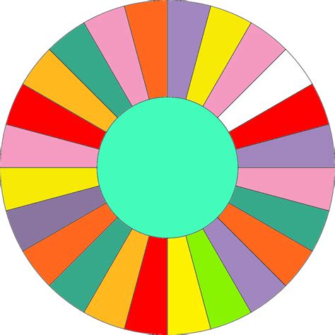 blank spinning wheel template clipart