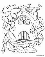Coloring Pages Fairy House Houses Vintage Colouring Book Color Getcolorings Yahoo Search sketch template