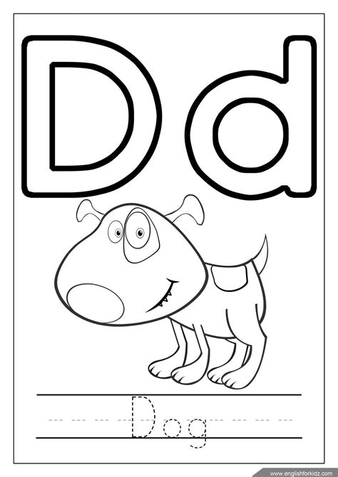 alphabet coloring page letter  coloring    dog alphabet