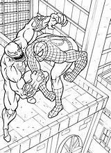 Coloring Spiderman Pages Venom Popular sketch template