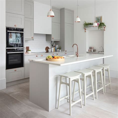 grey kitchen cupboards white worktops notan loca