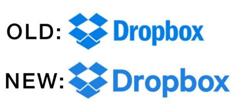 dropbox changed  logo   noticed logo dropbox company logo design