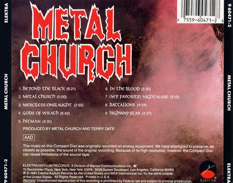 descarga de discos de rock clasico  heavy metal metal church metal church