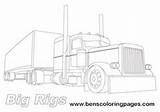Truck Big Coloring Sketch Peterbilt Pages Semi Trucks Rigs Rig Drawing Print Lorry Sketches Javascript Paintingvalley Please Template sketch template