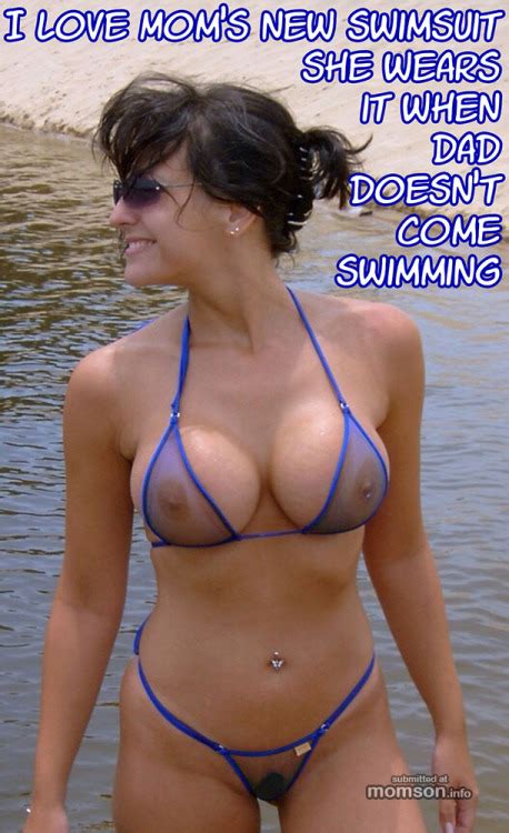 Mom Wear Her Sons Favorite Swimsuit For Swimming Tumbex