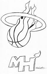 Miami Heat Coloring Pages Logo Lebron University Drawing Printable Pic Getcolorings Getdrawings Popular Color Coloringhome Dolphins Colouring Template Colorings sketch template