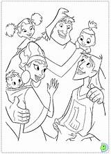 Coloring Pages Emperor Disney Groove Kuzco Emperors Cartoon Dinokids Printables Print Princess Close Book Clothes Kitty Mario Coloringpage A001 Library sketch template