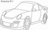 Porsche Coloring Car Kids Super Cars Pages Print Pdf Open  sketch template