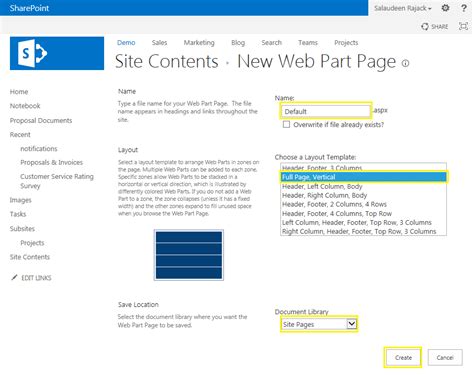 create  web part page  sharepoint  sharepoint diary erofound