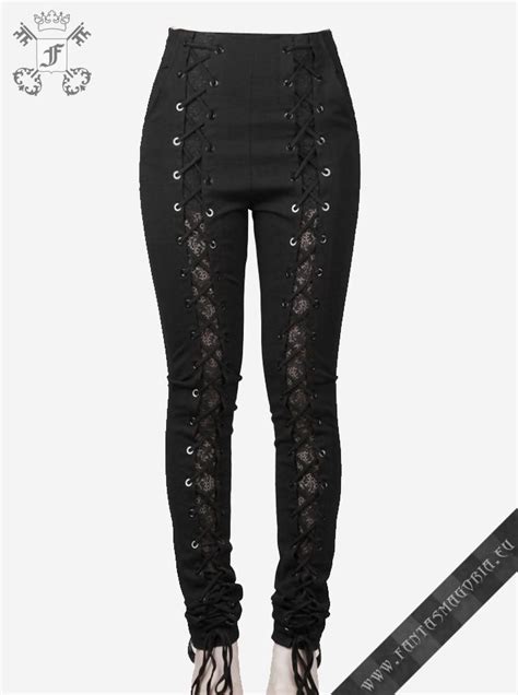 elegant delight high waist trousers gothic fashion women gothic
