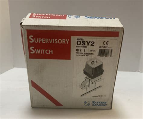 system sensor osy supervisory switch red  sale  ebay