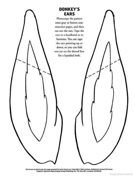 donkey face coloring pages