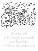 Apostoli Colorare Atti Bambini sketch template