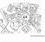 Goldilocks Sleeping Coloring Surfnetkids Pages sketch template