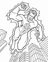 Coloring Lantern Green Superhero Pages Book Imagination Boost sketch template