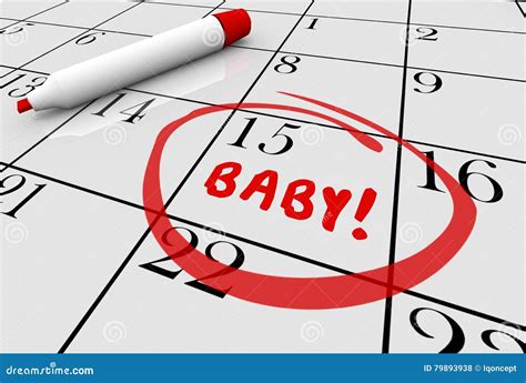 baby due date delivery pregnancy calendar stock illustration illustration  expect term