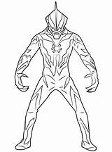 Ultraman Mewarnai Raskrasil Cosmos sketch template