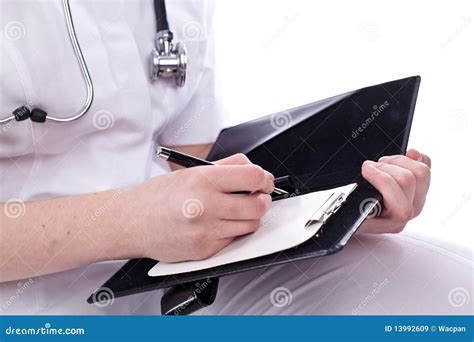 doctor writing stock image image  date caucasian