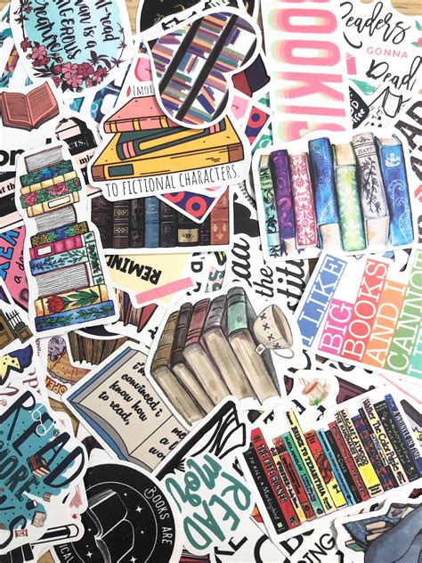 book stickers reading sticker pack books sticker book lover etsy