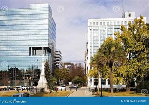 downtown  columbia stock image image  fall carolina