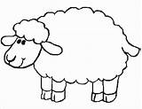 Sheep Coloring Cartoon Kids Pages Coloringbay sketch template